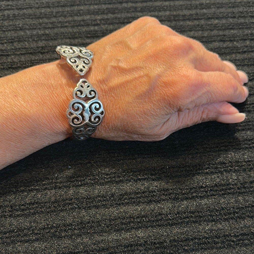 Retired Brighton Silver Filigree Bracelet